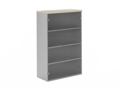 Шкаф 140 со стеклянными дверями FLS321