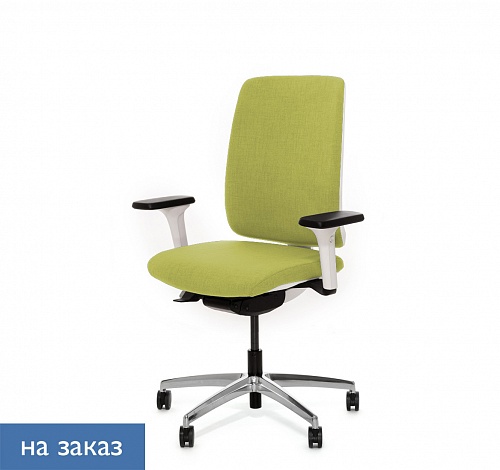 DION W Кресло, синх, 1D, алюм белый пластик DION W 870 1DW alum