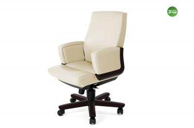 DICO/B КРЕСЛО ВЕНГЕ ВЫД.КОЖА ВЕНГЕ/БЕЖ DCS3468W P P13