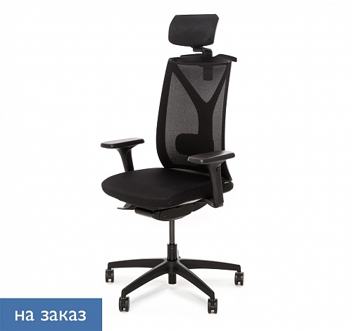 DION М КРЕСЛО,СИНХ,1D,ПОД&В, ЧЕРНЫЙ DION MeshBl 870 1D black headrest hanger