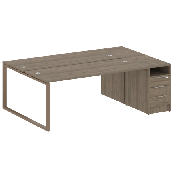 Рабочая станция на О-образном м/к с опорной тумбой БО.РС-СТП-2.5