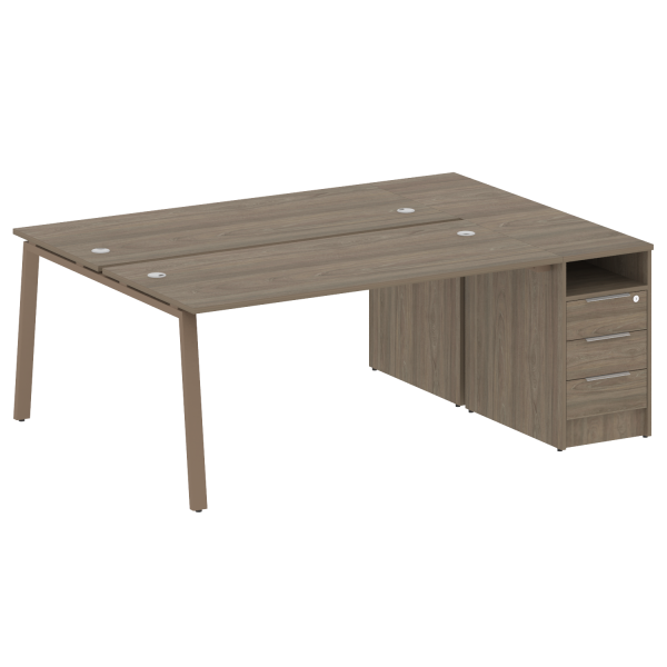 Рабочая станция на А-образном м/к с опорной тумбой БА.РС-СТП-2.4