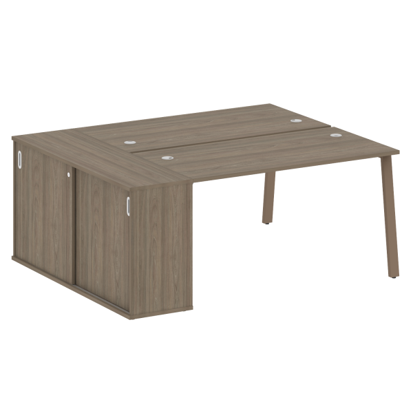 Рабочая станция на А-образном м/к с опорным шкафом-купе БА.РС-СШК-1.3