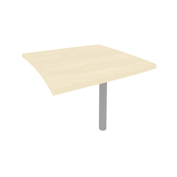 Брифинг-приставка для криволинейного стола (опора КО-1 в комплекте) KB-2