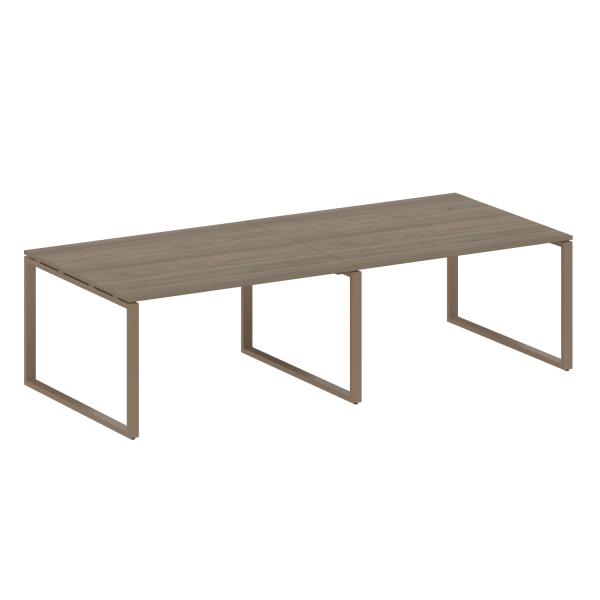 Переговорный стол (2 столешницы) на О-образном м/к БО.ПРГ-2.3