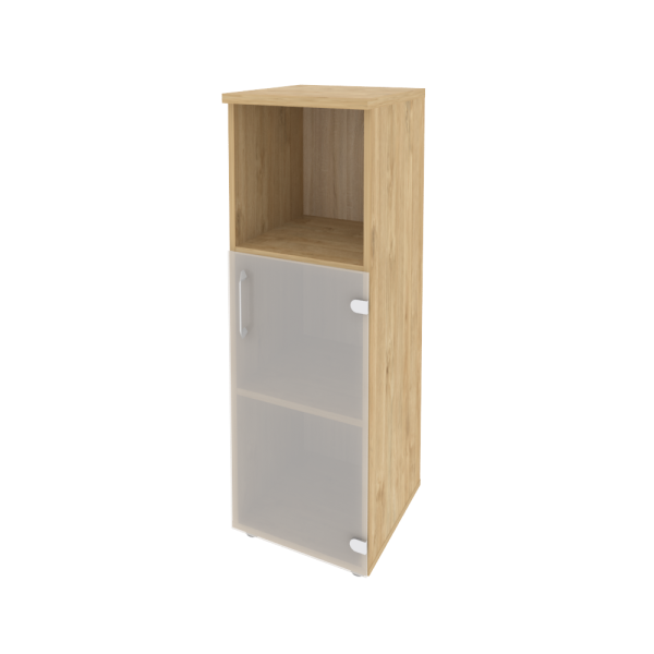 Шкаф средний узкий правый (1 низкий фасад стекло) O.SU-2.2(R)