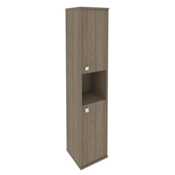 Шкаф высокий узкий левый/правый (2 низкие двери ЛДСП) Л.СУ-1.5 Л/Пр