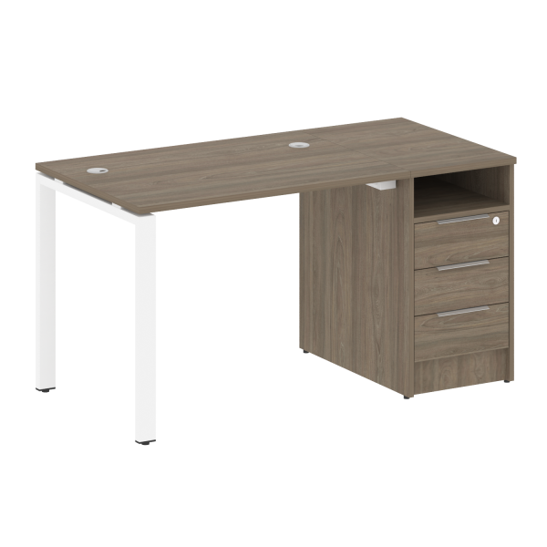 Рабочая станция на П-образном м/к с опорной тумбой БП.РС-СТП -1.1