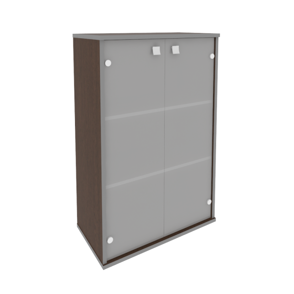 Шкаф средний широкий (2 средние двери стекло) Л.СТ-2.4