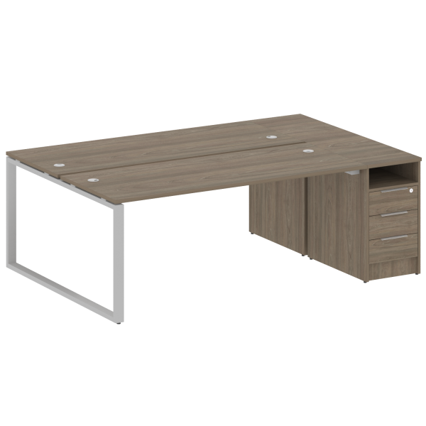 Рабочая станция на О-образном м/к с опорной тумбой БО.РС-СТП-2.5