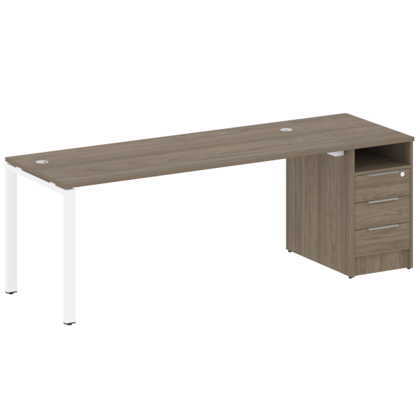 Рабочая станция на П-образном м/к с опорной тумбой БП.РС-СТП -1.5