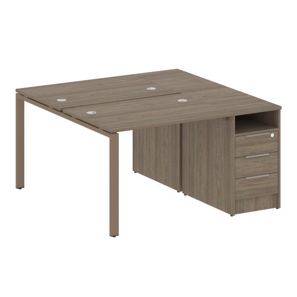 Рабочая станция на П-образном м/к с опорной тумбой БП.РС-СТП-2.1