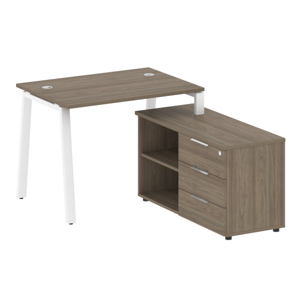 Рабочая станция на А-образном м/к с опорной тумбой правая БА.РС-СТС-2.1 Пр