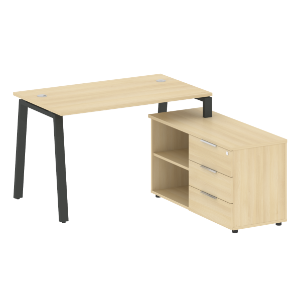 Рабочая станция на А-образном м/к с опорной тумбой правая БА.РС-СТС-2.2 Пр