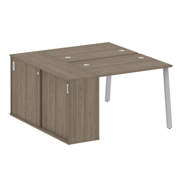 Рабочая станция на А-образном м/к с опорным шкафом-купе БА.РС-СШК-1.1