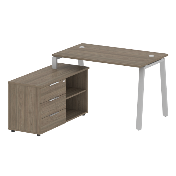 Рабочая станция на А-образном м/к с опорной тумбой левая БА.РС-СТС-2.2 Л