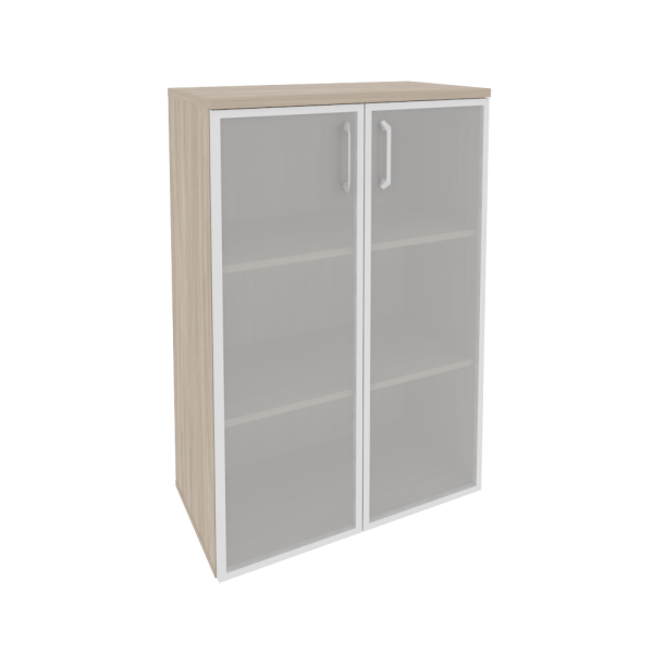 Шкаф средний широкий (2 средних фасада стекло в раме) O.ST-2.4R