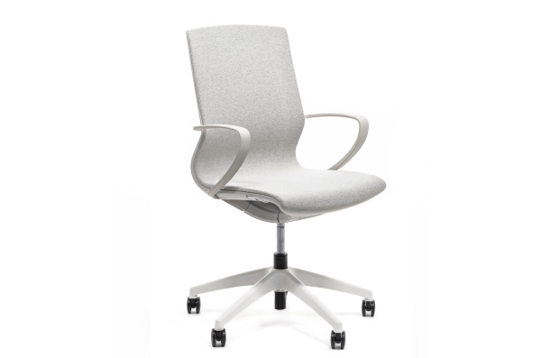 MARICS W КРЕСЛО СВ.СЕРАЯ СЕТКА СВ.СЕР/БЕЛЫЙ MARICS white / light grey