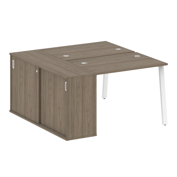 Рабочая станция на А-образном м/к с опорным шкафом-купе БА.РС-СШК-1.1