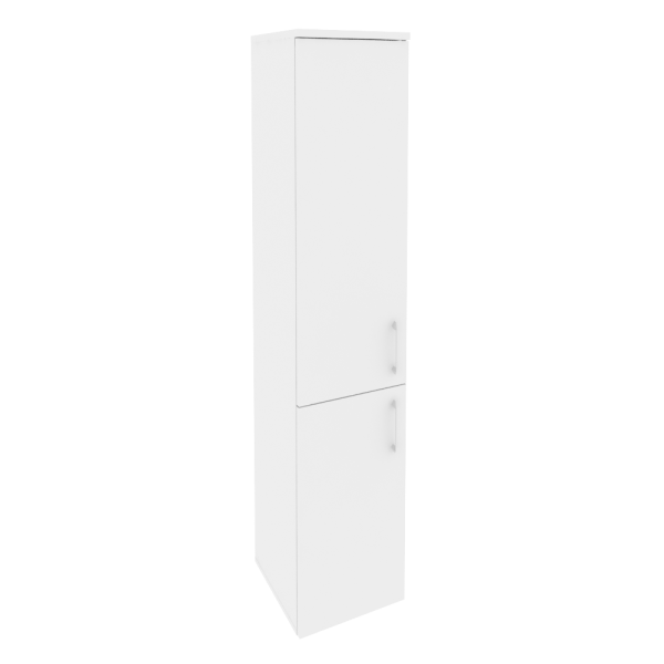 Шкаф высокий узкий левый (1 низкий фасад ЛДСП + 1 средний фасад ЛДСП) O.SU-1.3(L)