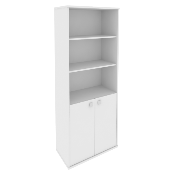 Шкаф высокий широкий (2 низкие двери ЛДСП) Л.СТ-1.1