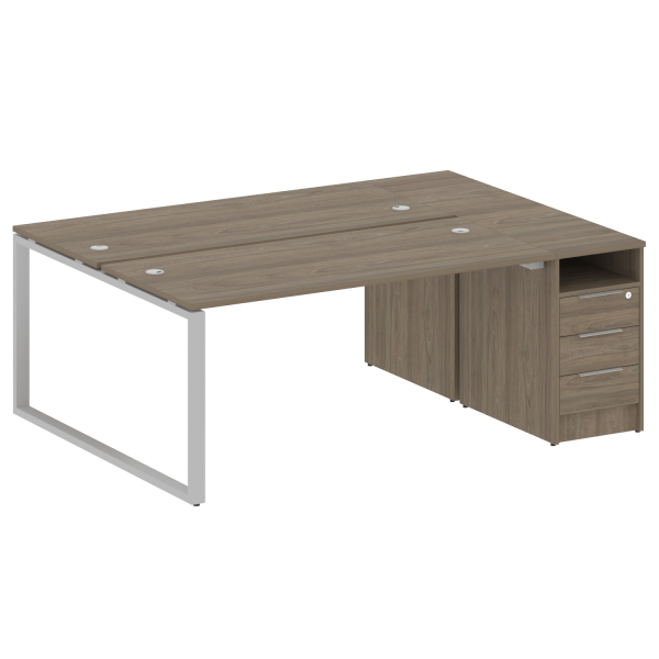 Рабочая станция на О-образном м/к с опорной тумбой БО.РС-СТП-2.4