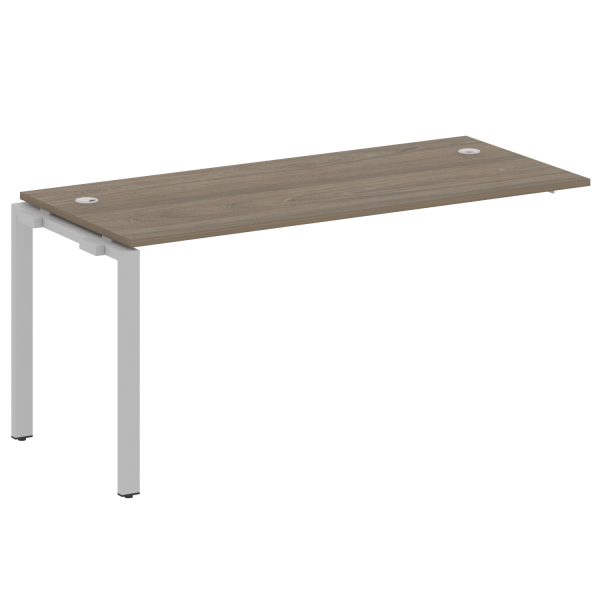 Проходной наборный элемент рабочей станции на П-образном м/к (проходная опора Б.ОСП-72, столешница, БП.ПРС-СП-1.4