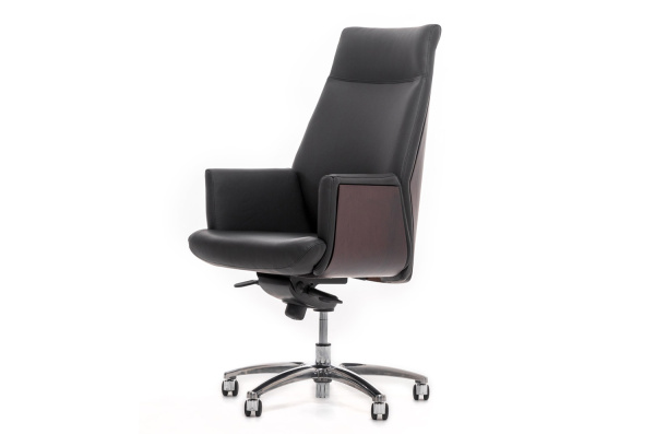 ZEUS/A КРЕСЛО РУКОВОДИТ Ч/ПАЛ ПАЛИСАНДР/ЧЕРНЫЙ ZEUS/A Palisander Dakota black