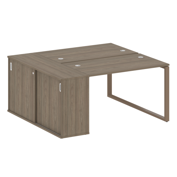 Рабочая станция на О-образном м/к с опорным шкафом-купе БО.РС-СШК-1.2