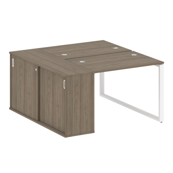 Рабочая станция на О-образном м/к с опорным шкафом-купе БО.РС-СШК-1.1