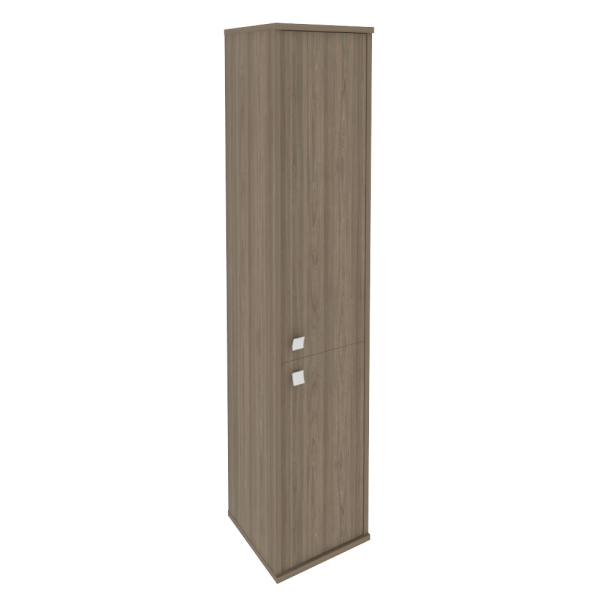 Шкаф высокий узкий левый/правый (1 низкая дверь ЛДСП, 1 средняя дверь ЛДСП) Л.СУ-1.3 Л/Пр