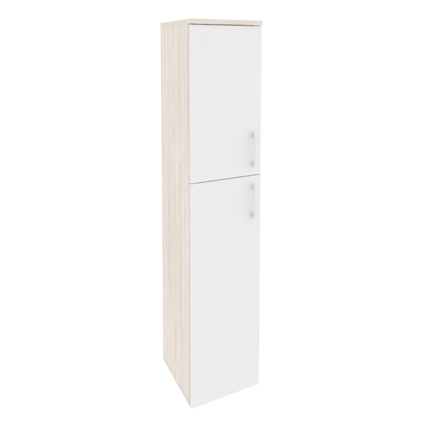 Шкаф высокий узкий левый (1 средний фасад ЛДСП + 1 низкий ЛДСП) O.SU-1.8(L)