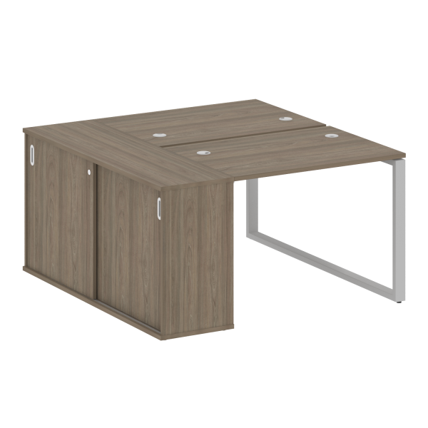 Рабочая станция на О-образном м/к с опорным шкафом-купе БО.РС-СШК-1.1