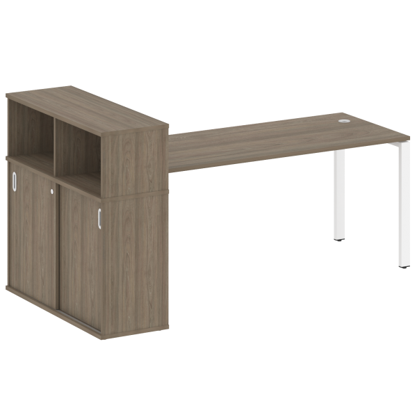 Стол письменный на П-образном м/к с опорным шкафом-купе БП.РС-СШК-3.5