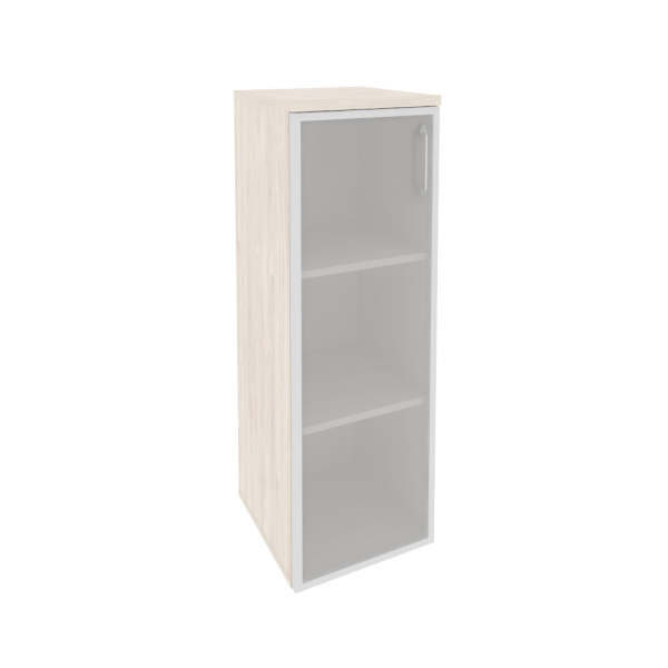 Шкаф средний узкий левый (1 средний фасад стекло в раме) O.SU-2.4R(L)