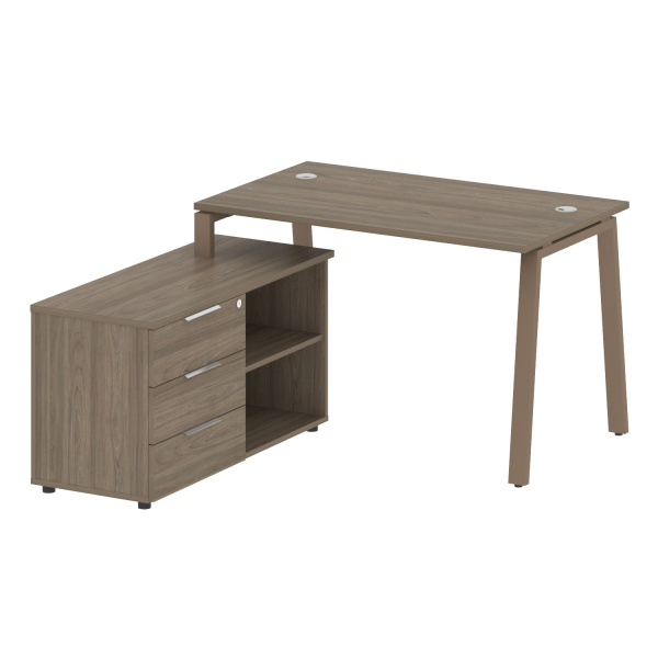 Рабочая станция на А-образном м/к с опорной тумбой левая БА.РС-СТС-2.2 Л