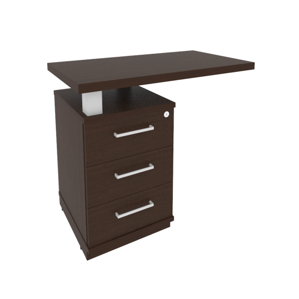 Тумба приставная с топом для прямоугольного стола левая (определяется в зависимости от стороны стола KTP-1 (L)