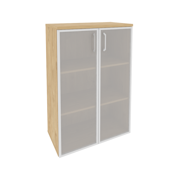 Шкаф средний широкий (2 средних фасада стекло в раме) O.ST-2.4R