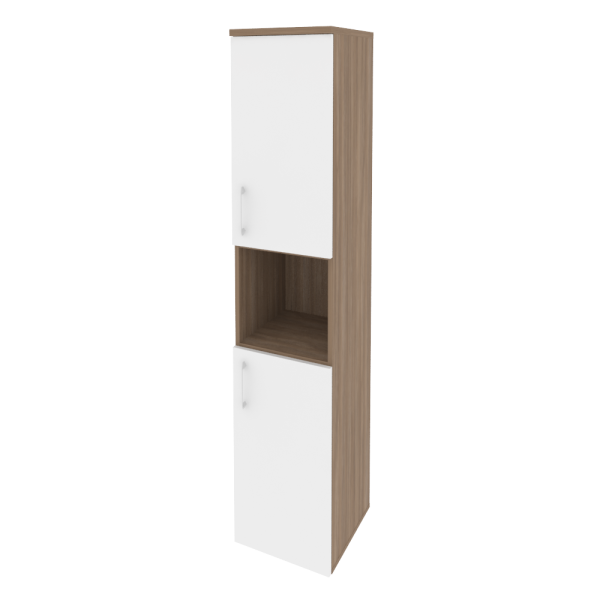 Шкаф высокий узкий правый (2 низких фасада ЛДСП) O.SU-1.5(R)