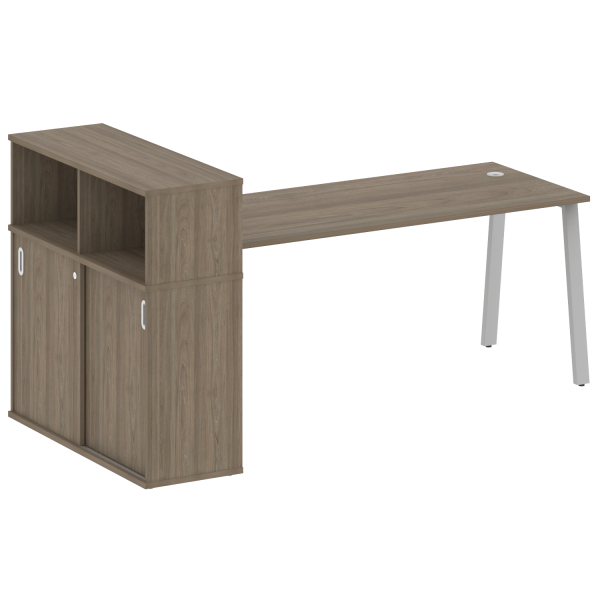 Стол письменный на А-образном м/к с опорным шкафом-купе БА.РС-СШК-3.5
