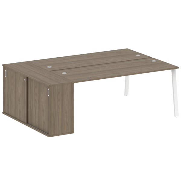 Рабочая станция на А-образном м/к с опорным шкафом-купе БА.РС-СШК-1.5