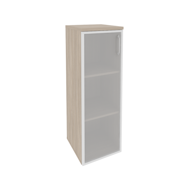 Шкаф средний узкий левый (1 средний фасад стекло в раме) O.SU-2.4R(L)