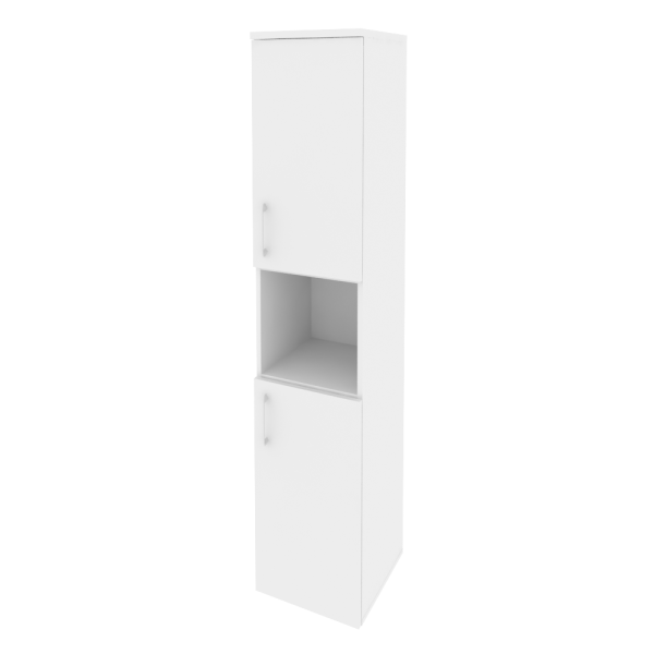Шкаф высокий узкий правый (2 низких фасада ЛДСП) O.SU-1.5(R)