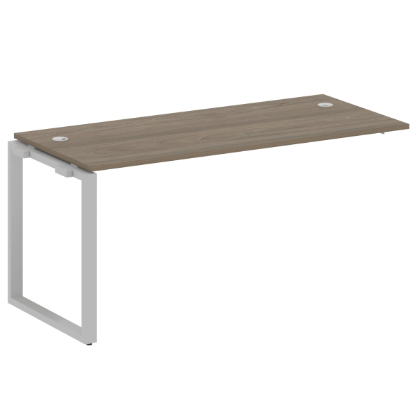 Проходной наборный элемент рабочей станции на О-образном м/к (проходная опора Б.ОСП-72, столешница, БО.ПРС-СП-1.4