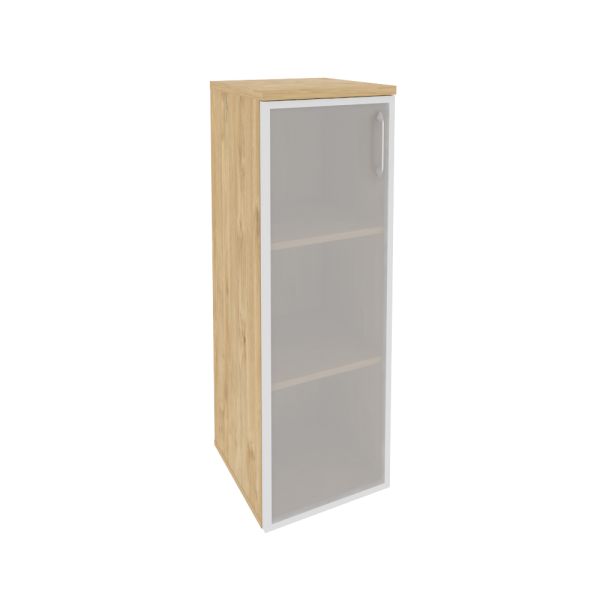 Шкаф средний узкий левый (1 средний фасад стекло в раме) O.SU-2.4R(L)