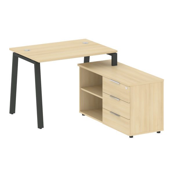 Рабочая станция на А-образном м/к с опорной тумбой правая БА.РС-СТС-2.1 Пр