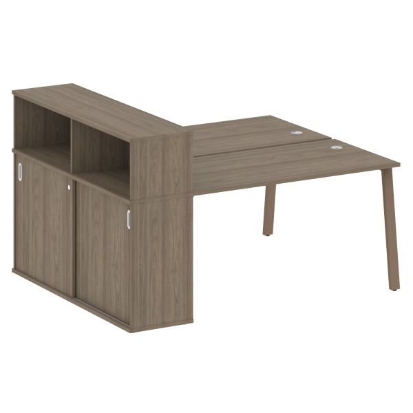 Рабочая станция на А-образном м/к с опорным шкафом-купе БА.РС-СШК-2.3