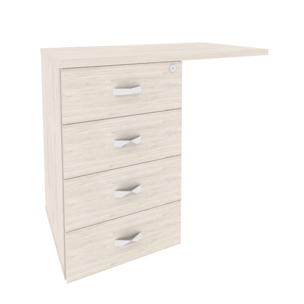 Тумба приставная (универсальная л/пр) O.TPU-4