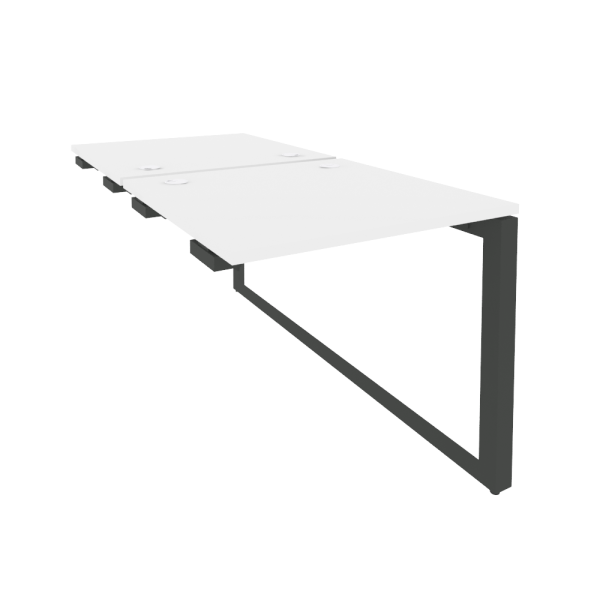 Стол-приставка двойной на О-образном м/к к опорым элем. O.MО-D.SPR-0.8