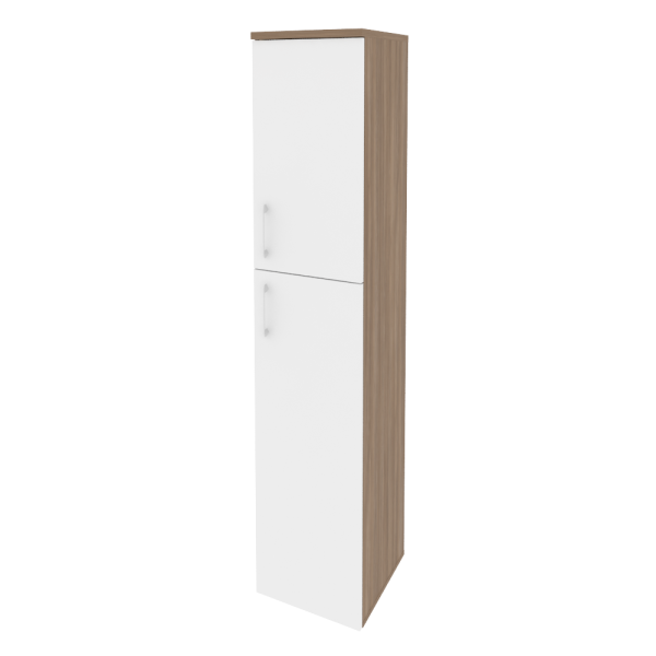 Шкаф высокий узкий правый (1 средний фасад ЛДСП + 1 низкий фасад ЛДСП) O.SU-1.8(R)